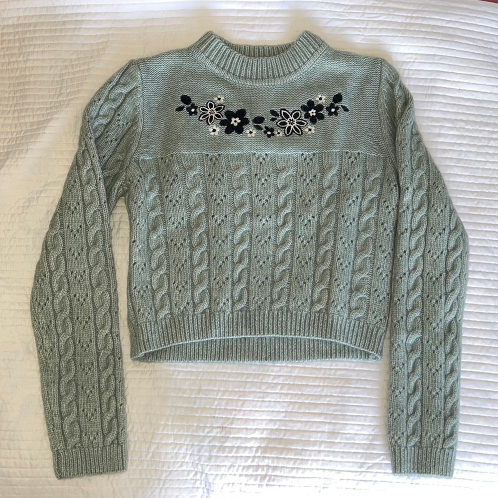 Embroidered Knit Sweater